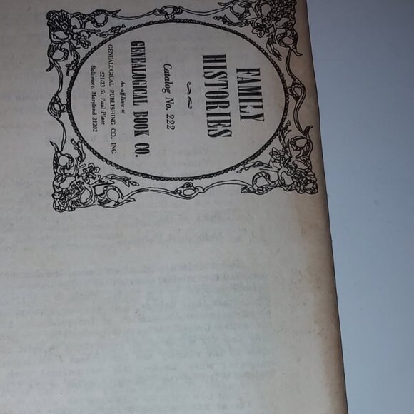 1969 Family Histories: Genealogical Book Company Handheld Pamphlet-Poor/AS IS - Picture 4 of 7